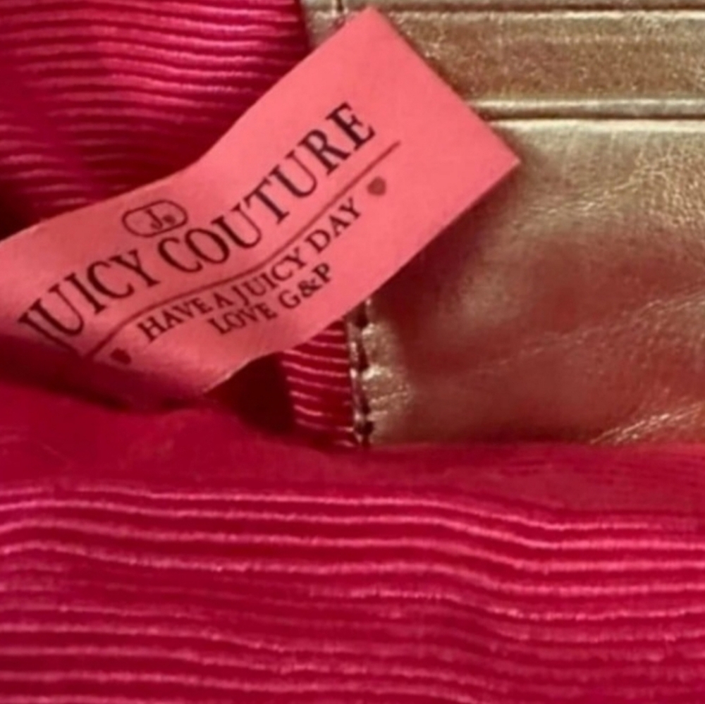 Rare Juicy Couture Kisslock Y2K Beautiful Gold Metallic Clutch Coin Bag - Picture 2 of 8